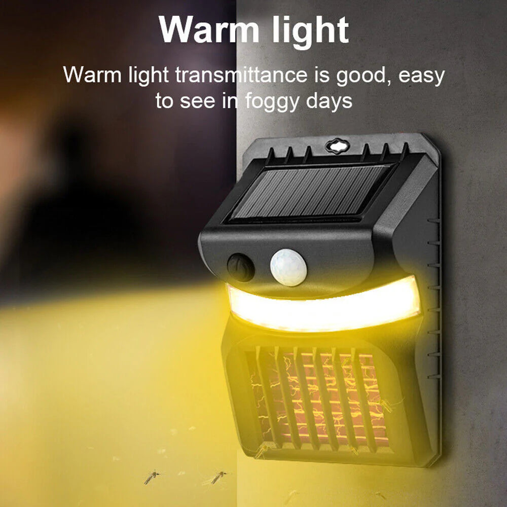 ZeroZap Trio: 3-in-1 Solar Bug Zapper with Motion Light – Get Zero Zap